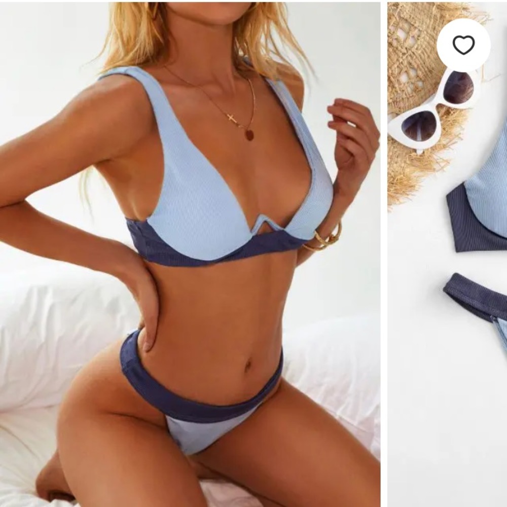 Small - ZAFUL Bikini - * NEW * with tags - blue underwire